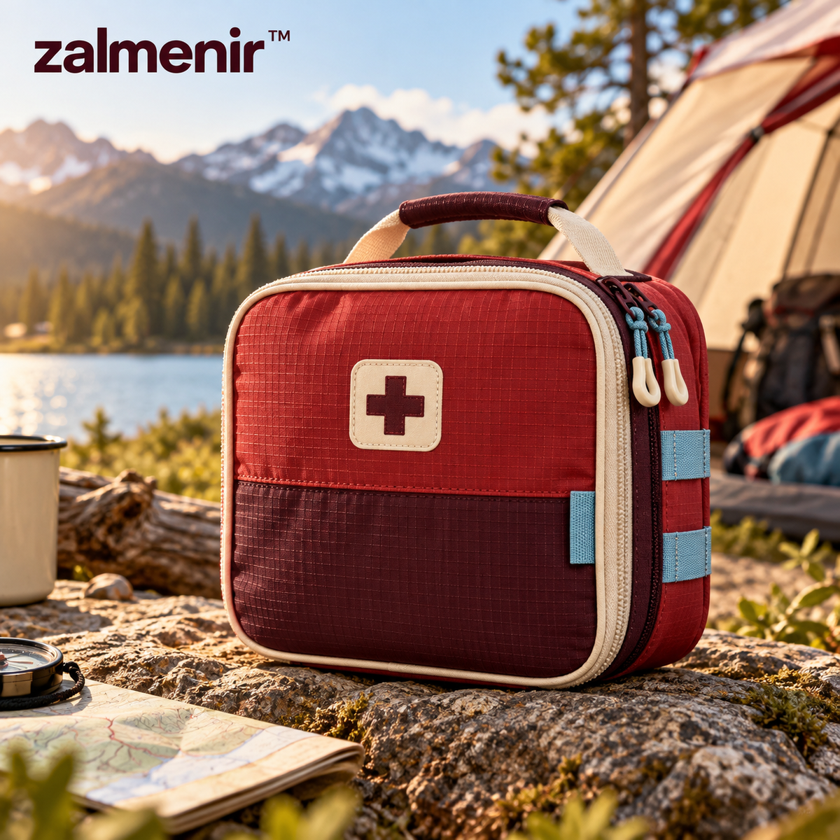 𝐳𝐚𝐥𝐦𝐞𝐧𝐢𝐫™ Compact Outdoor First Aid Kit Camping Emergency Supplies