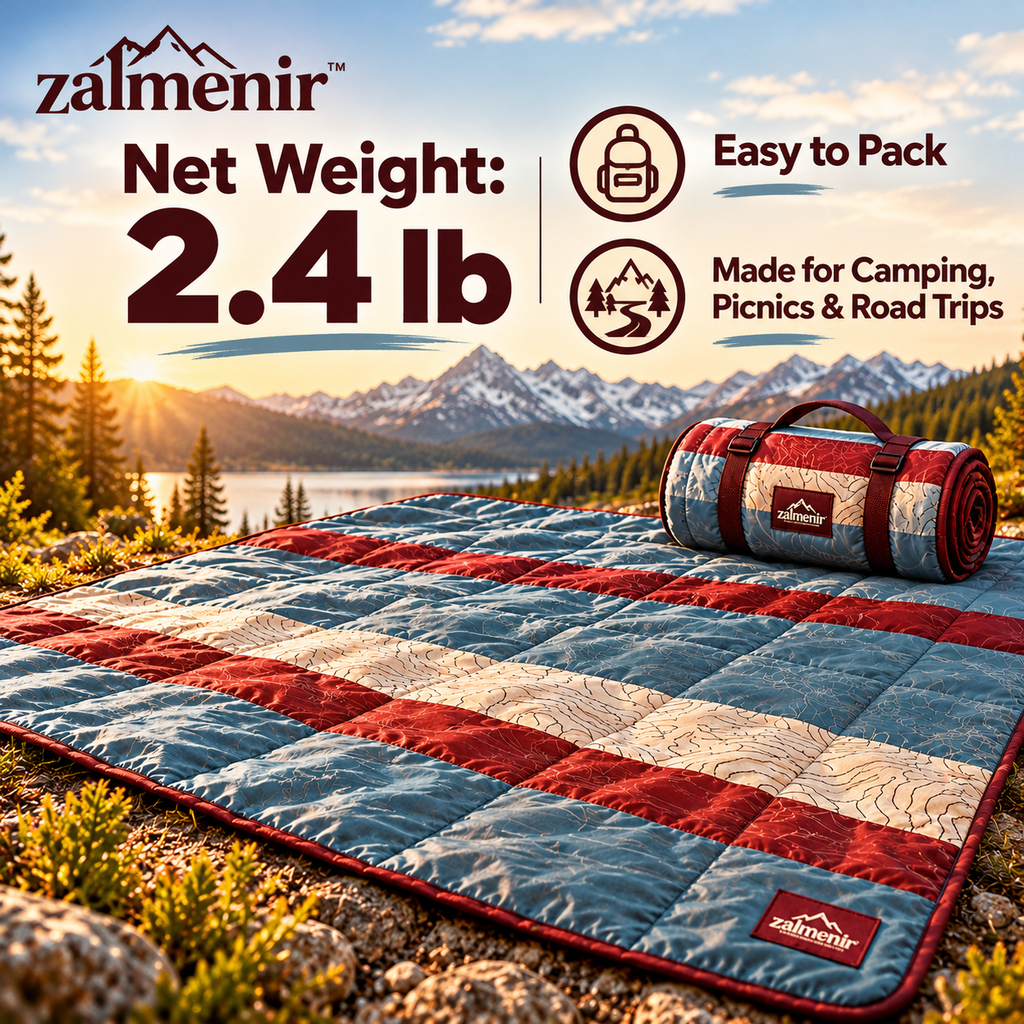𝐳𝐚𝐥𝐦𝐞𝐧𝐢𝐫™ Outdoor Camping Blanket Lightweight Picnic Travel Blanket