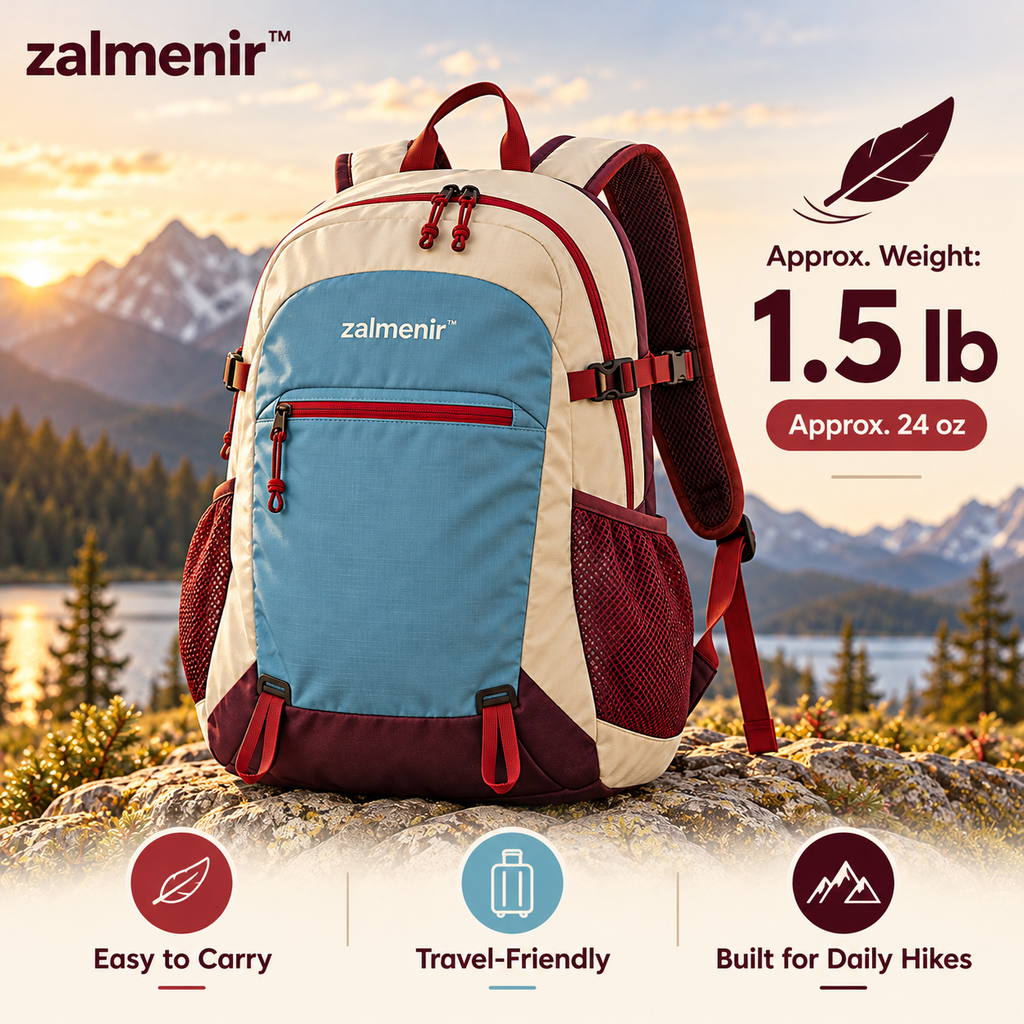 𝐳𝐚𝐥𝐦𝐞𝐧𝐢𝐫™ Lightweight Hiking Backpack Outdoor Travel Daypack