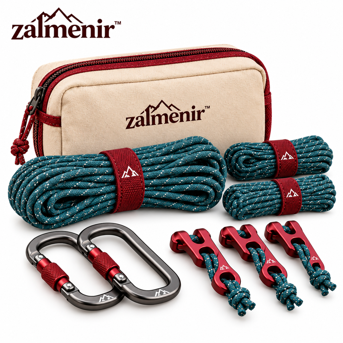𝐳𝐚𝐥𝐦𝐞𝐧𝐢𝐫™ Outdoor Camping Rope Kit Hiking Utility Cord Set