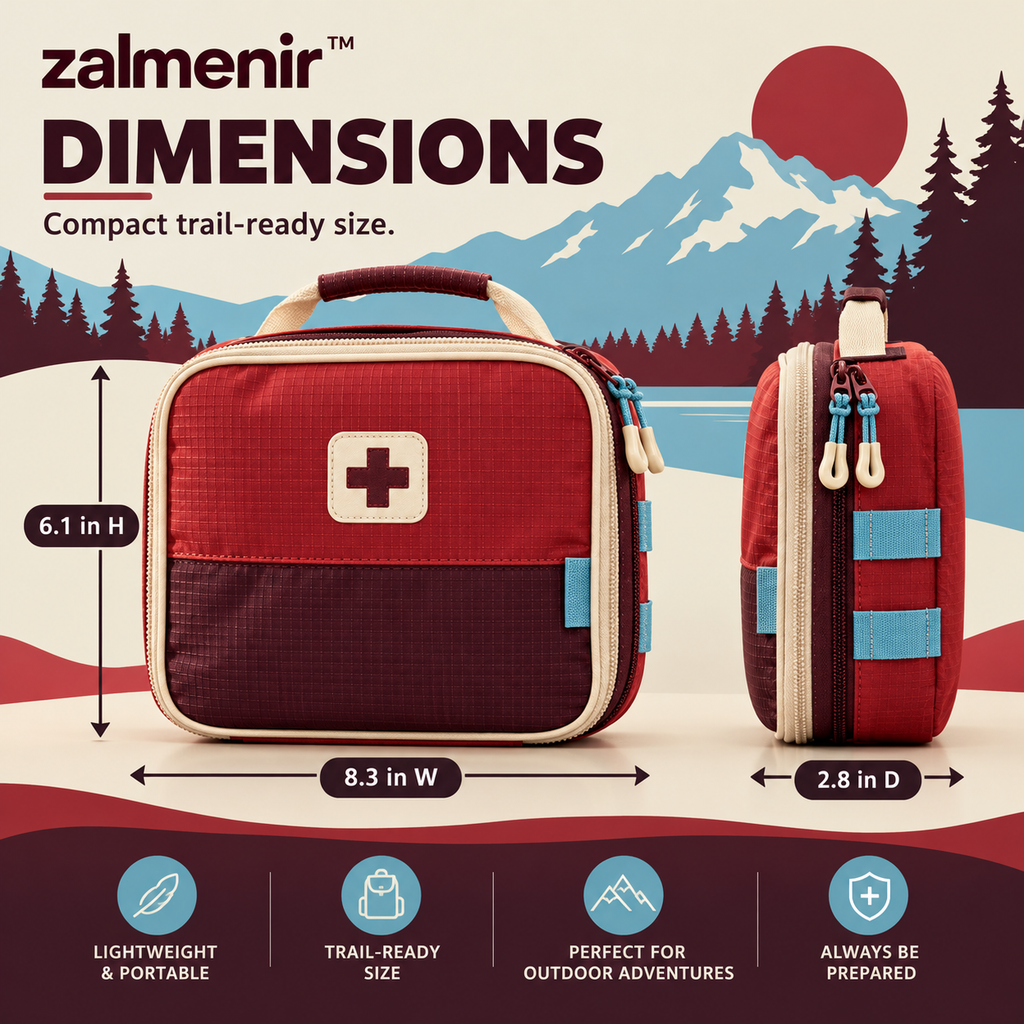 𝐳𝐚𝐥𝐦𝐞𝐧𝐢𝐫™ Compact Outdoor First Aid Kit Camping Emergency Supplies