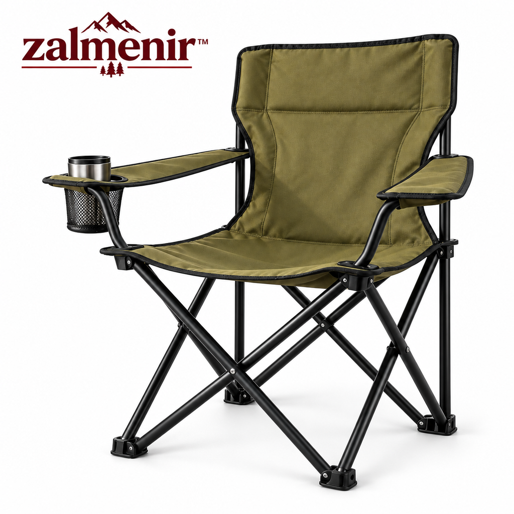 𝐳𝐚𝐥𝐦𝐞𝐧𝐢𝐫™ Folding Camping Chair Portable Outdoor Seating