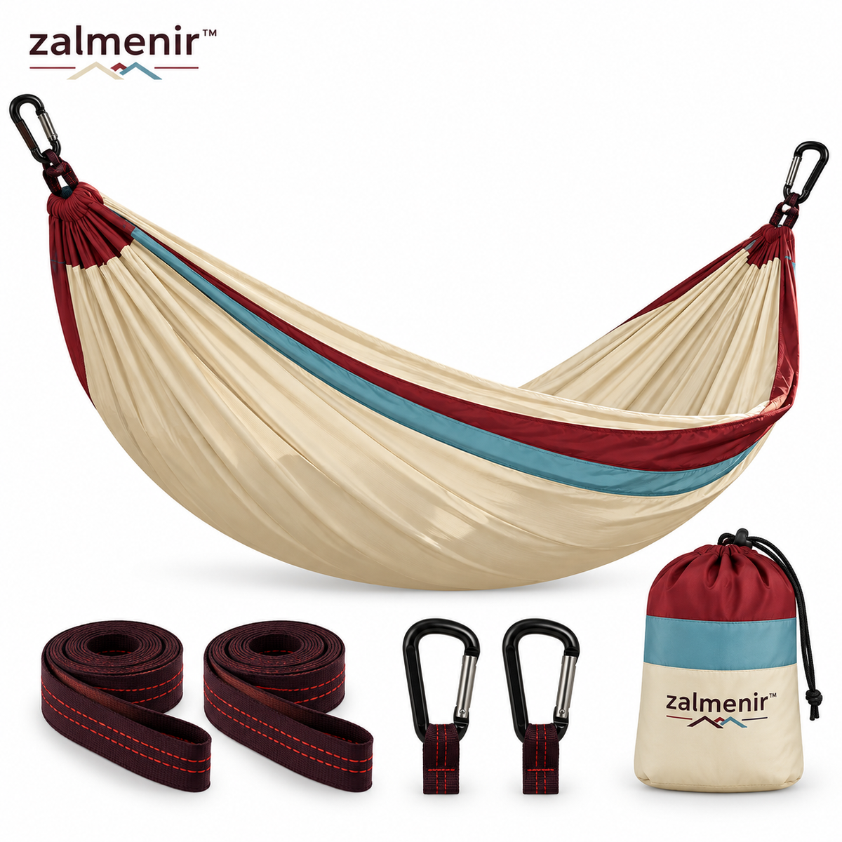 𝐳𝐚𝐥𝐦𝐞𝐧𝐢𝐫™ Portable Camping Hammock Outdoor Hanging Swing Bed