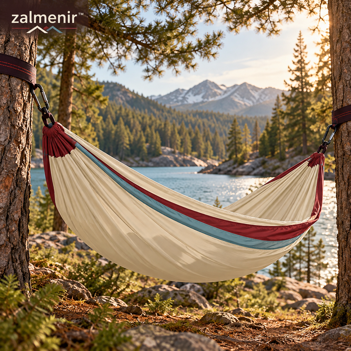 𝐳𝐚𝐥𝐦𝐞𝐧𝐢𝐫™ Portable Camping Hammock Outdoor Hanging Swing Bed